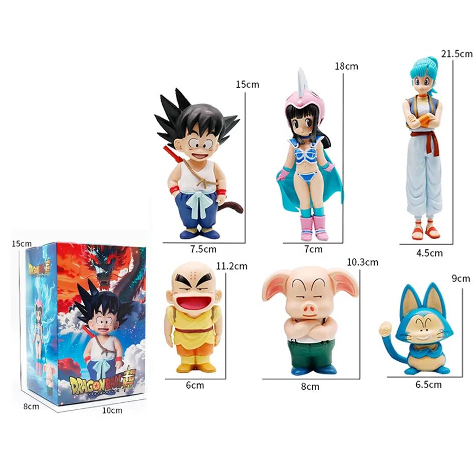 Аниме Фигурка Dragon Ball Z из ПВХ - Милый Sr. Попо Карин-сама с Гоку Веджетой Улуном Супер Сайян Модель Игрушка Коллекционная