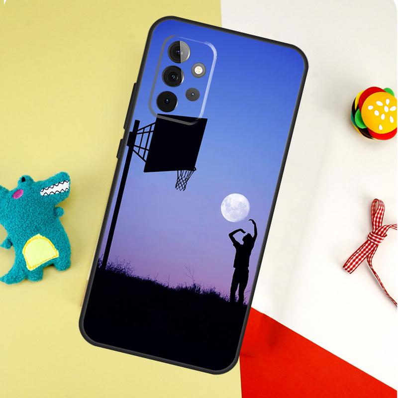 Спортивный чехол для телефона Samsung Galaxy A05 A06 A16 A54 A34 A14 A55 A35 A15 A53 A33 A13 A22 A32 A52 с рисунком Баскетбольный спорт
