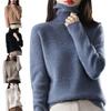2025 Winter New Women's Cashmere Pullover High Collar Casual Knitted Top