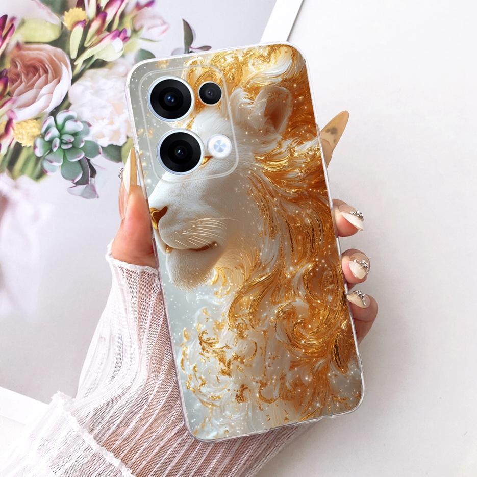 For Oppo Reno13 Pro Case CPH2697 Luxury Flowers Butterfly Painted Cover Soft Slim Phone Case For Oppo Reno 13 Pro Reno13 5G Bags