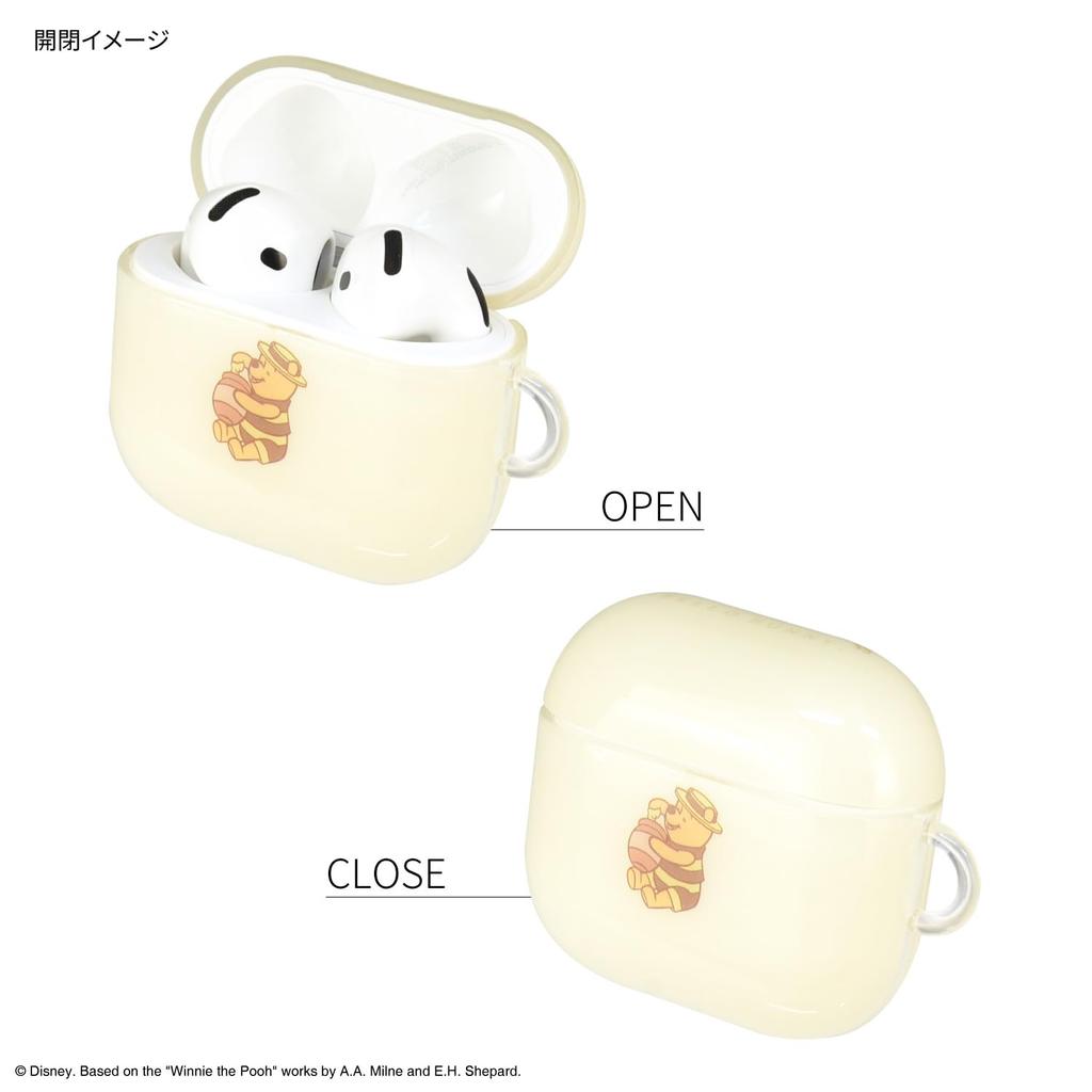 Мягкий чехол Gourmandies Disney Character / Совместимость с AirPods 4 Винни-Пух DNG-241PO