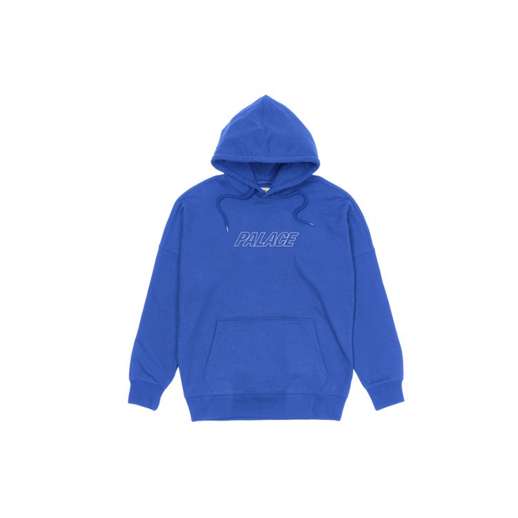 Palace FW21 Ultimo Series Jumbo Tri-Ferg Drop Shoulder Hooded Sweatshirt Unisex Hoodies Navy P21CS255
