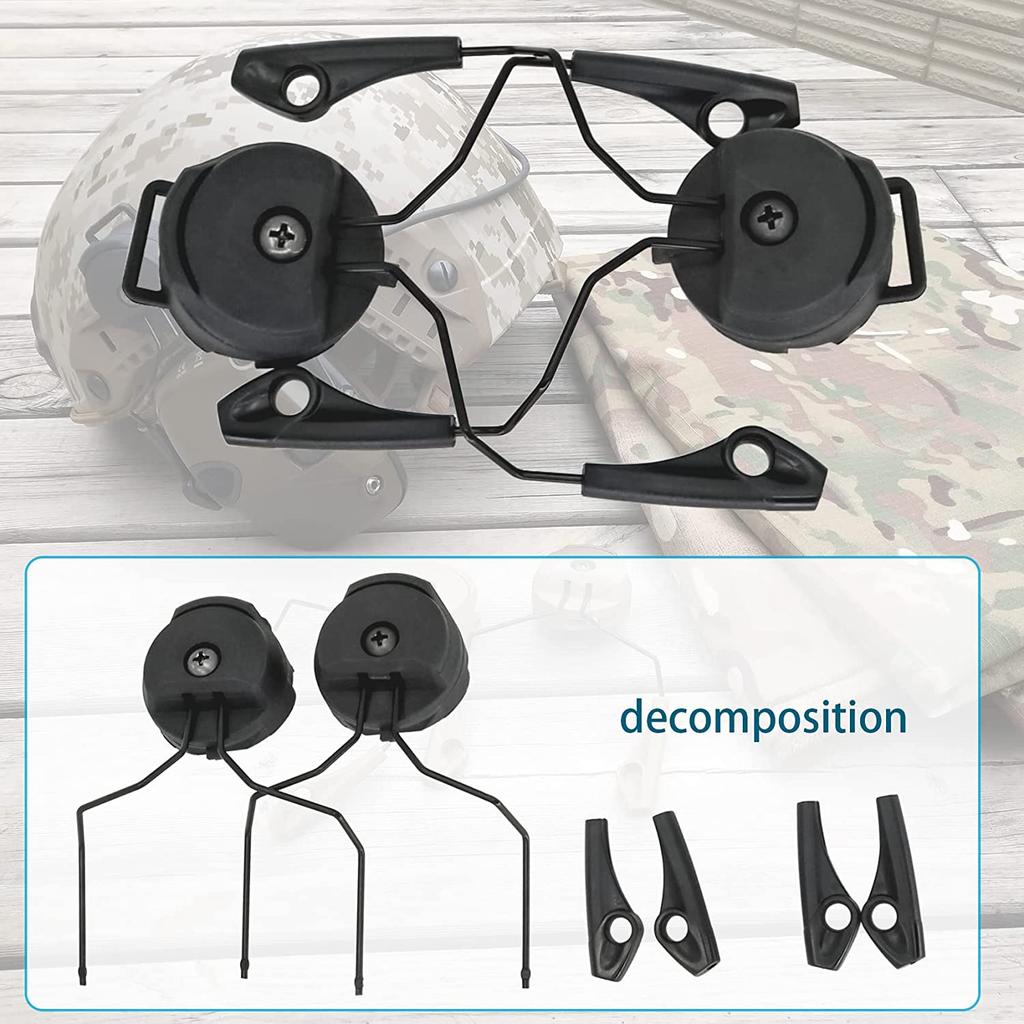 ARC OPS-CORE Адаптер для шлема на рейку Держатель для гарнитуры Подходит для Howard Impact Sport Тактические электронные наушники Стрелковые наушники