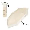 Зонт от солнца и дождя IZA RESISTANCE бежевый x Off складной зонт со спицами 55 см для поездок на работу или [2025] мужской TypeWIND для школы, путешествий,