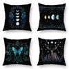 Home Decor Moon Phases & Magical Creatures Pillow Covers Pattern Cushion Cover Suitable For Sofa Bedroom Car Pillow Cover