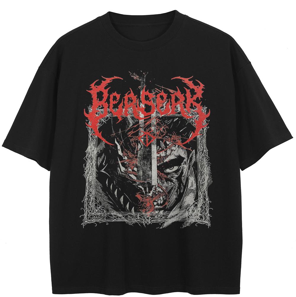 Streetwear Darkly Anime Graphic T-Shirt Cotton Tshirt Unisex Tops Tees Summer Short Sleeves T Shirt