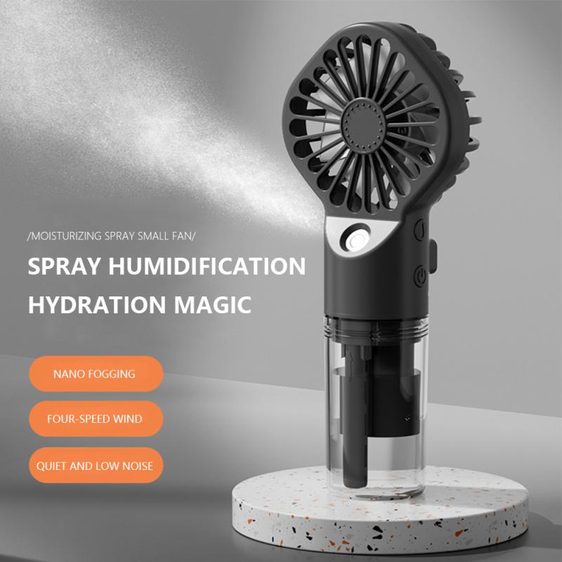 Ручной мини-распылитель-вентилятор USB, портативный увлажнитель воздуха, охладитель тумана, охлаждающий распылитель-увлажнитель, вентилятор для дома/офиса/общежития