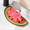 Держатель для крышки кастрюли в форме арбуза Помощник для кухонной столешницы Термостойкая силиконовая подставка-подставка Изоляционная крышка для слива кастрюли Нескользящая подкладка для разделочной доски
