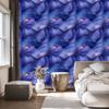 Wallpaper Ink blue and navy blue, soft forms 50x1000