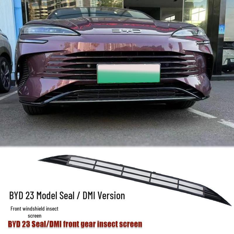 Декоративные наружные детали для BYD Seal/DMI 2023 года: Сетка от насекомых на лобовое стекло, Покрытие из запеченного АБС-пластика