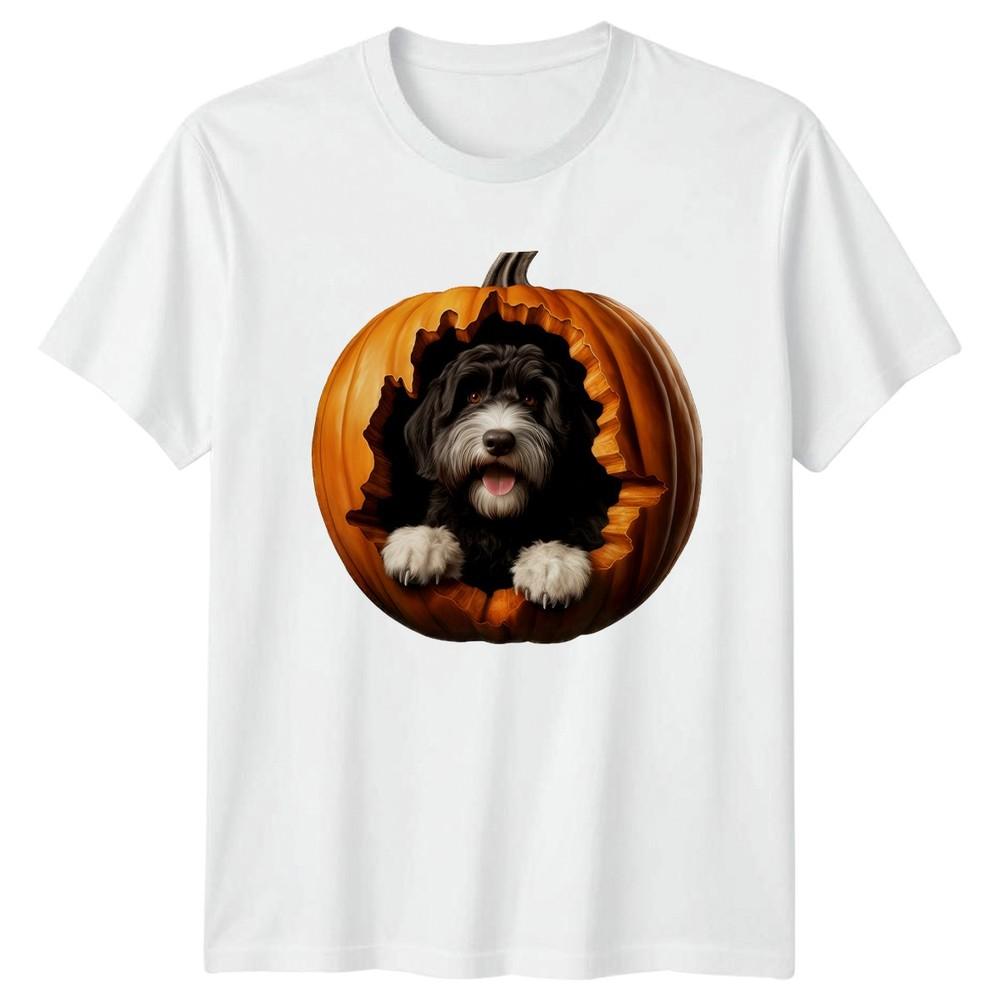 Dog In Pumpkin TShirt Halloween Bernedoodle Pet Halloween Gift For Him And Her