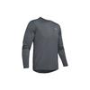 Футболка с длинными рукавами для бега с сетчатой вставкой, мужские топы, серая 1326584-012