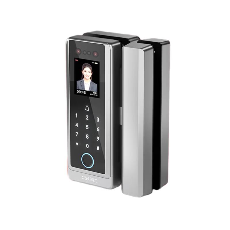Deli Smart Glass Door Face/Fingerprint Attendance Lock AL220 CN plug (adapter included)