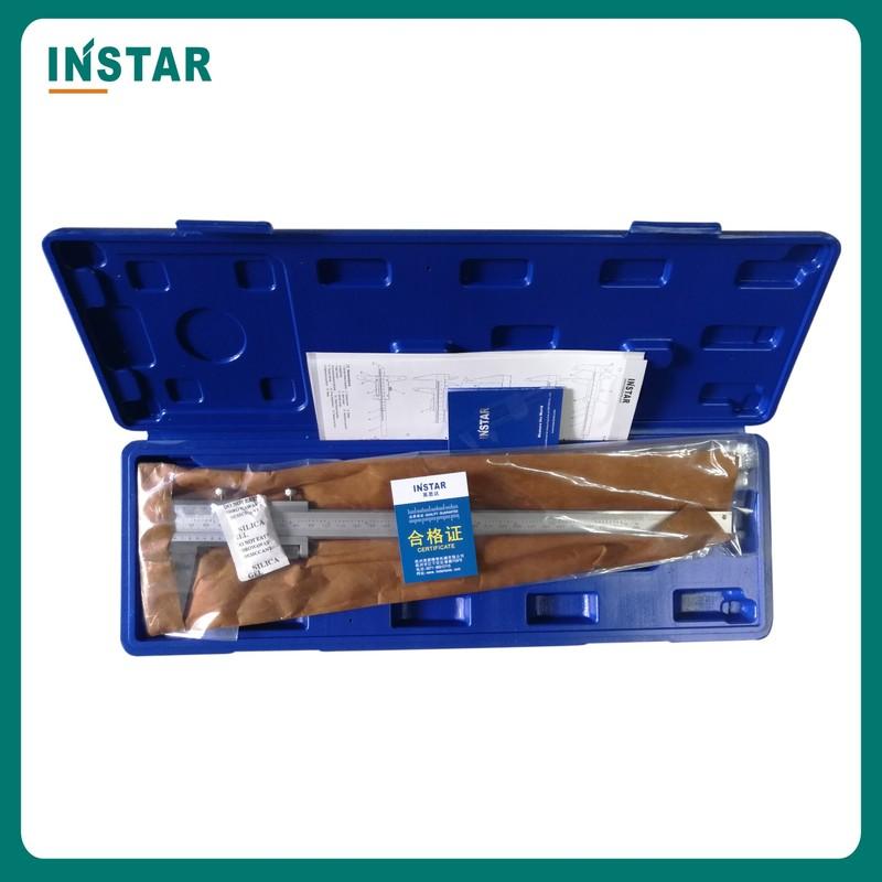 INSTAR Vernier Caliper Mono-Block Stainless Steel 150mm/6" DIN Standard 200mm/8" with Fine Adjustment 300mm/12"