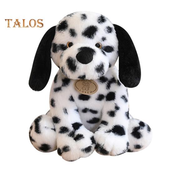 Пятнистый далматинец плюшевая игрушка 25 см супер мягкая плюшевая собака обнимающаяся сидячая поза плюшевая собака подарок для девочек мальчиков