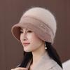In The Elderly Winter Hat Women's Basin Hat Fleece Warm Hat Warm Wool Hat