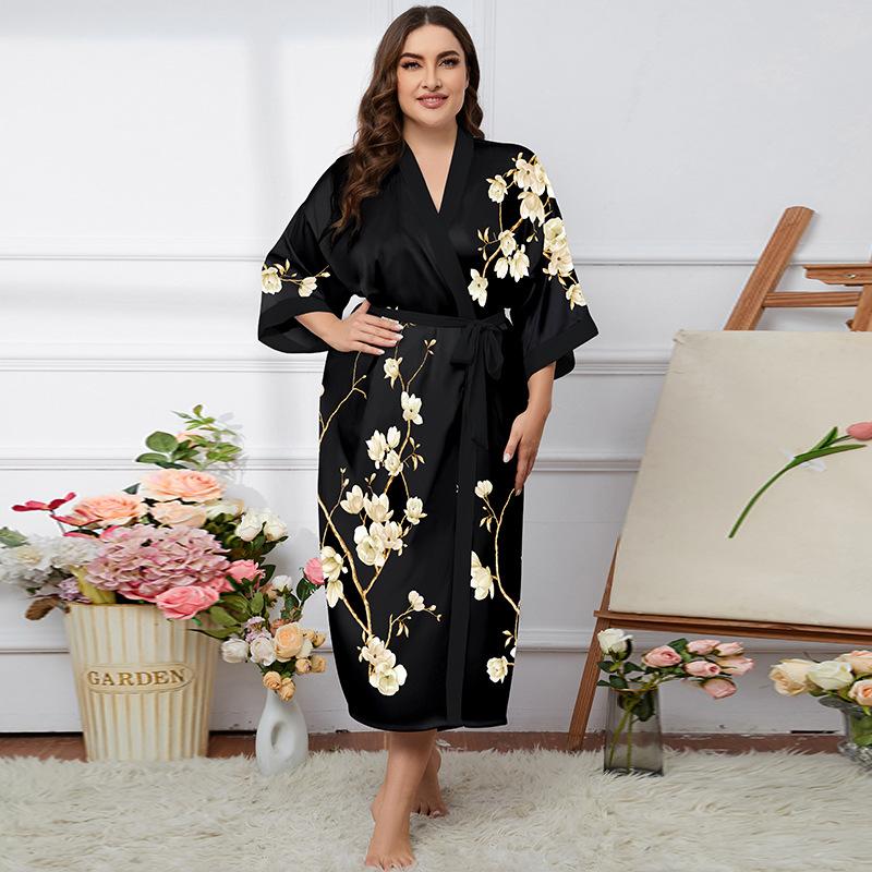 Большие размеры женские новые летние легкие роскошные модные пижамы