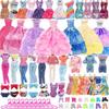 11.5 Inch Doll Clothes Set 22 Pieces Wedding Dress Skirt Top Pants Shoes Toy Accessories
