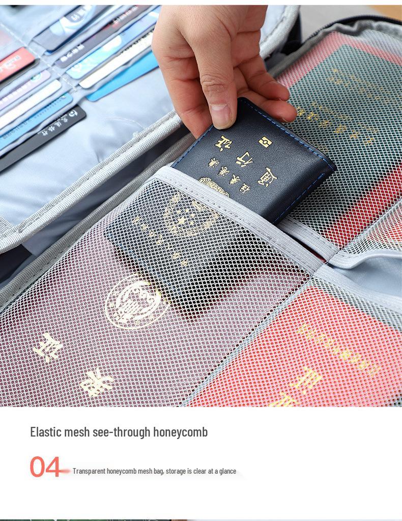 Многослойная сумка-органайзер большой вместимости для ID-карт и паспортов