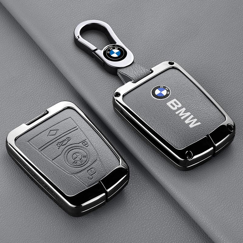 IQJD2 Zinc Alloy Car Remote Key Case Cover Holder Shell For BMW I3 I8 Series 2014 2015 2016 2017 2018 Protection Keychain Accessories