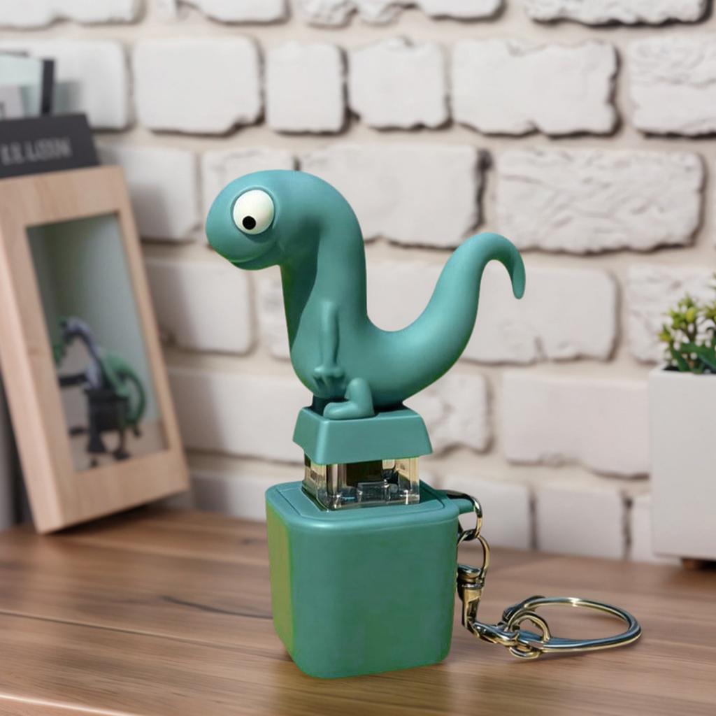 1-3PCS Funny Lizard Sounds And Flash Effects Rechargeable Portable Stress Relief Toy Lizard Button Keychain Decompression Toys