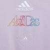 Adidas Футболка с коротким рукавом и принтом логотипа W Gfx Tee, женские топы, фиолетовые HB6594