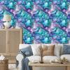 Wallpaper Ink blue, turquoise, purple and celadon 50x1000