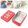 3 Pcs Iron SOS Lifesaving Toolbox Multifunctional Survival Storage Box  Camping Hiking Travel