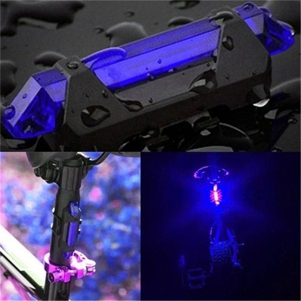 Ultra Bright LED Rear Bike Tail Light 3 Modes Flashing Safety Warning Light USB Rechargeable Bicycle Taillights STAL