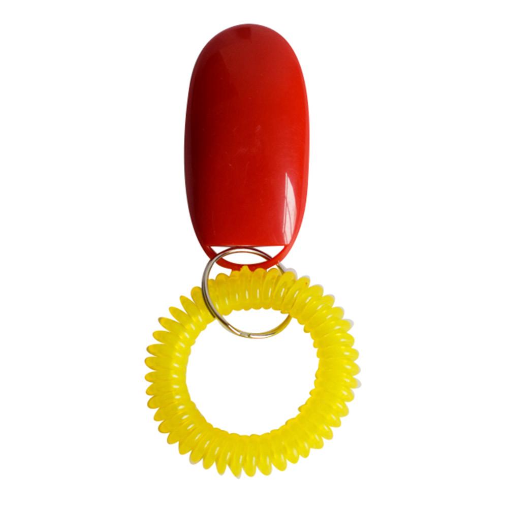 Dog Clicker Training Tool with Wrist, Portable Sound Trainer for Obedience and Behavior Training