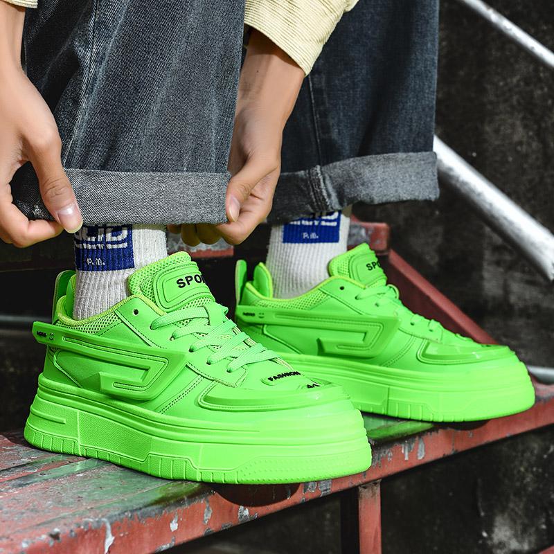 25/5000 Four Seasons Fashion Sports Casual Shoes Men's Fashion Shoes Youth Personality Board Shoes Men Thick Sole Increase