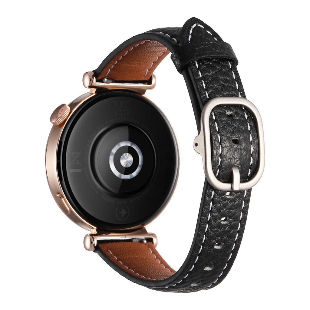 18mm Watch Band For Huawei Watch GT 5 Pro 42mm/GT 5 41mm/GT 4 41mm/Garmin Venu 3S ,Genuine Cow Leather Smartwatch Strap