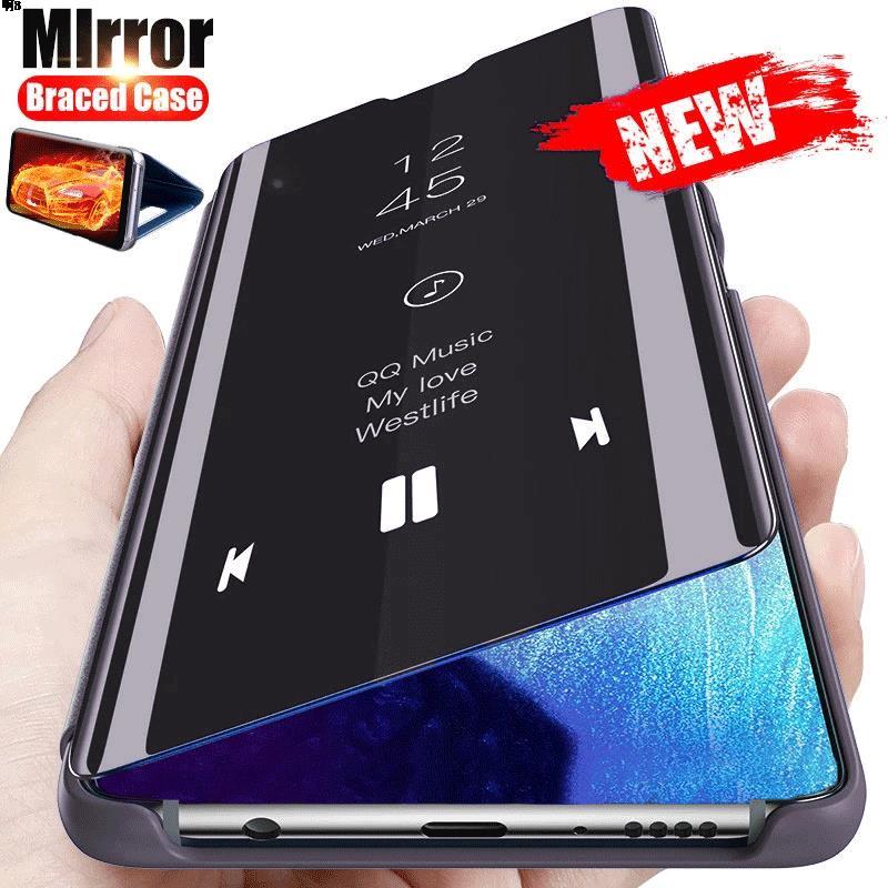 Smart Mirror Flip Case For Samsung Galaxy S25 S24 S23 S21 S20 S10 Ultra Plus + FE A50 A51 A32 A71 A70 A30 A31 A32 4G 5G Cover