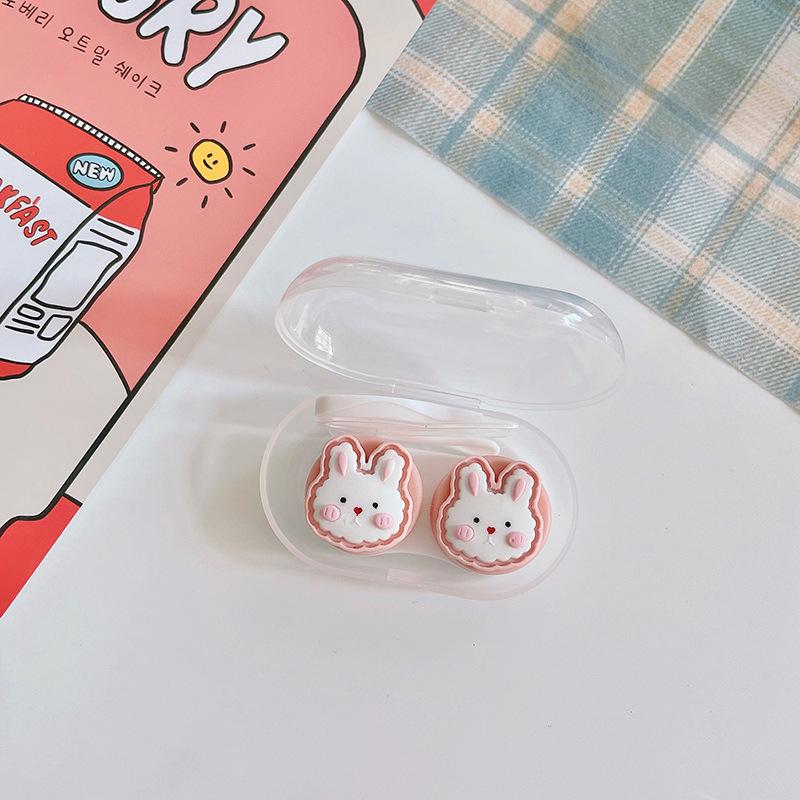 Чехол для контактных линз Новый чехол для контактных линз с пинцетом, набор присосок, портативный контейнер, коробка для контактных линз для женщин и мужчин