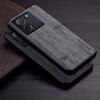 Case for Xiaomi 14 13 12 12S 11 10 13T 12T 11T Pro Ultra Lite Bamboo Wood Pattern Leather Phone Cover Luxury Cases