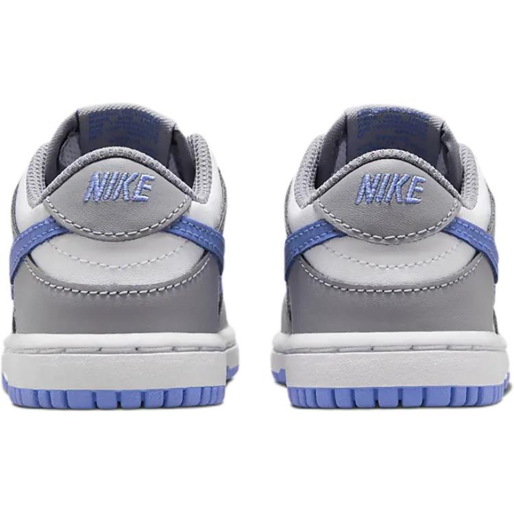 Nike Dunk Low TD White Cement Grey Royal Pulse Toddler Casual Sneakers Iconic Basketball Style Shoes FB9107-121