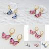 Chic Purple And Pink Alloy Earrings 2022 Summer Fashion For Women
