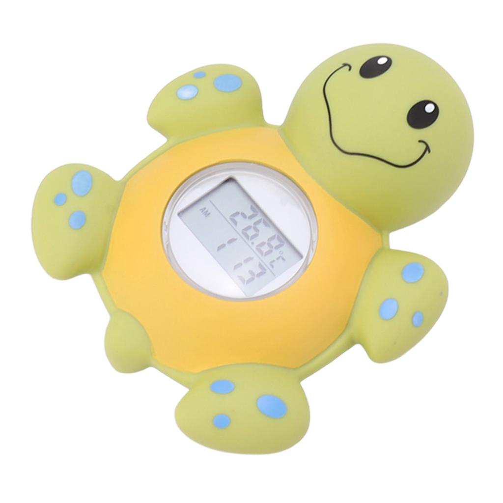 Baby Bath Thermometer Smart Cartoon Cute Tortoise Bathroom Multi Functional Water Thermometer