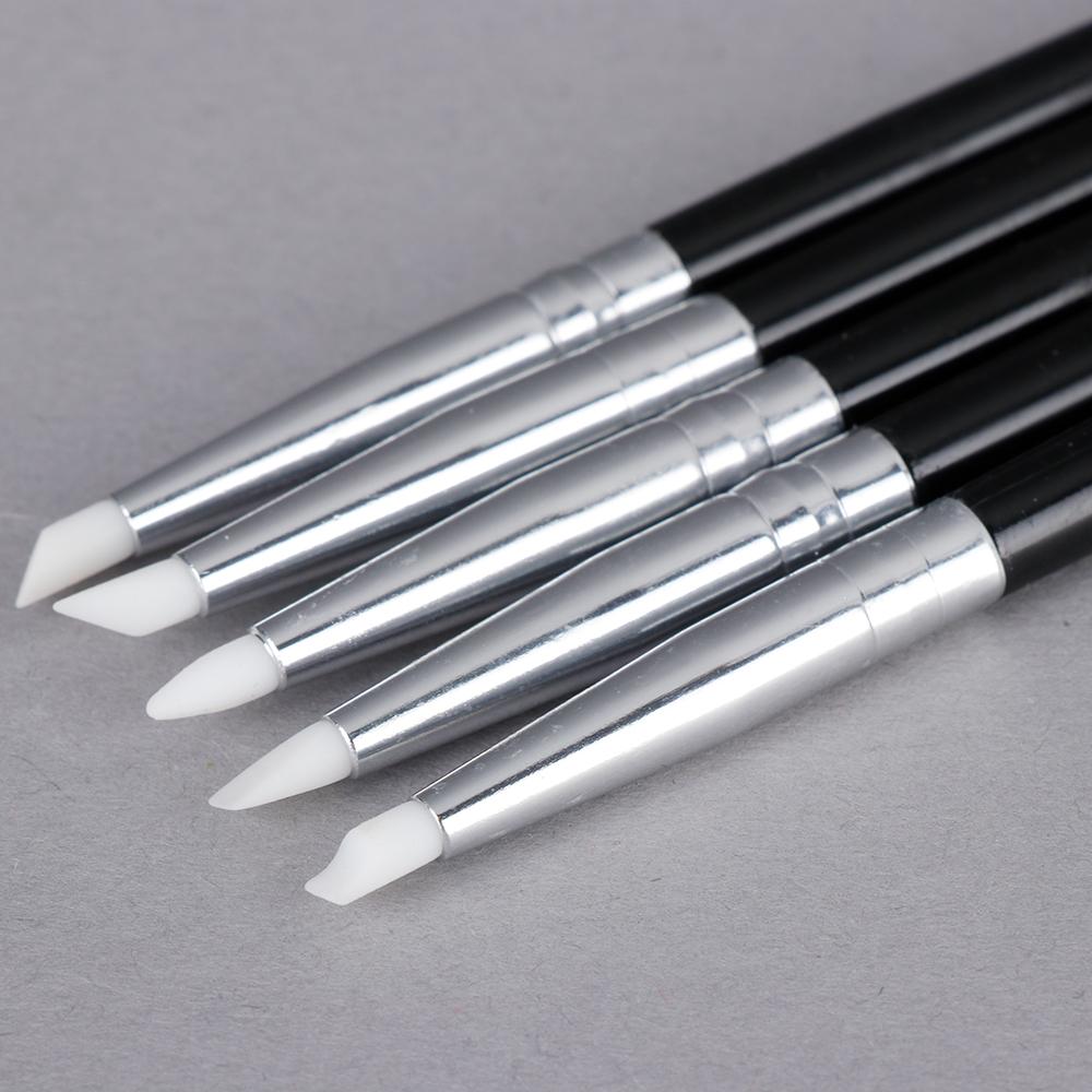 Ceramic DIY Wood Handle Polymer Modelling Nail Art Silicone Pen Sculpting Pottery Tool Clay Shaper
