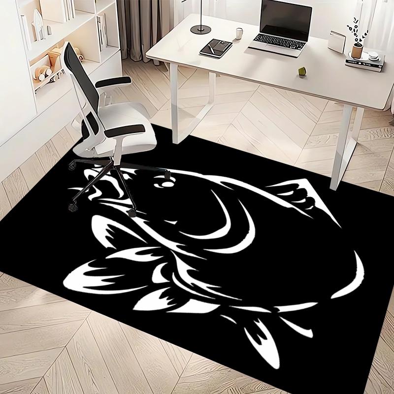 1pc Nash Tackle Print Area Rug - Soft, Washable Non-Slip Indoor Mat, Living Room, Home Office Decorative Rug,Office Decorative