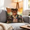 Rapper Juice Wrld Cushion Cover 1Pcs Decorative Covers Soft Cushion Case For Sofa Couch Decor 40X40 45X45 Pillowcases