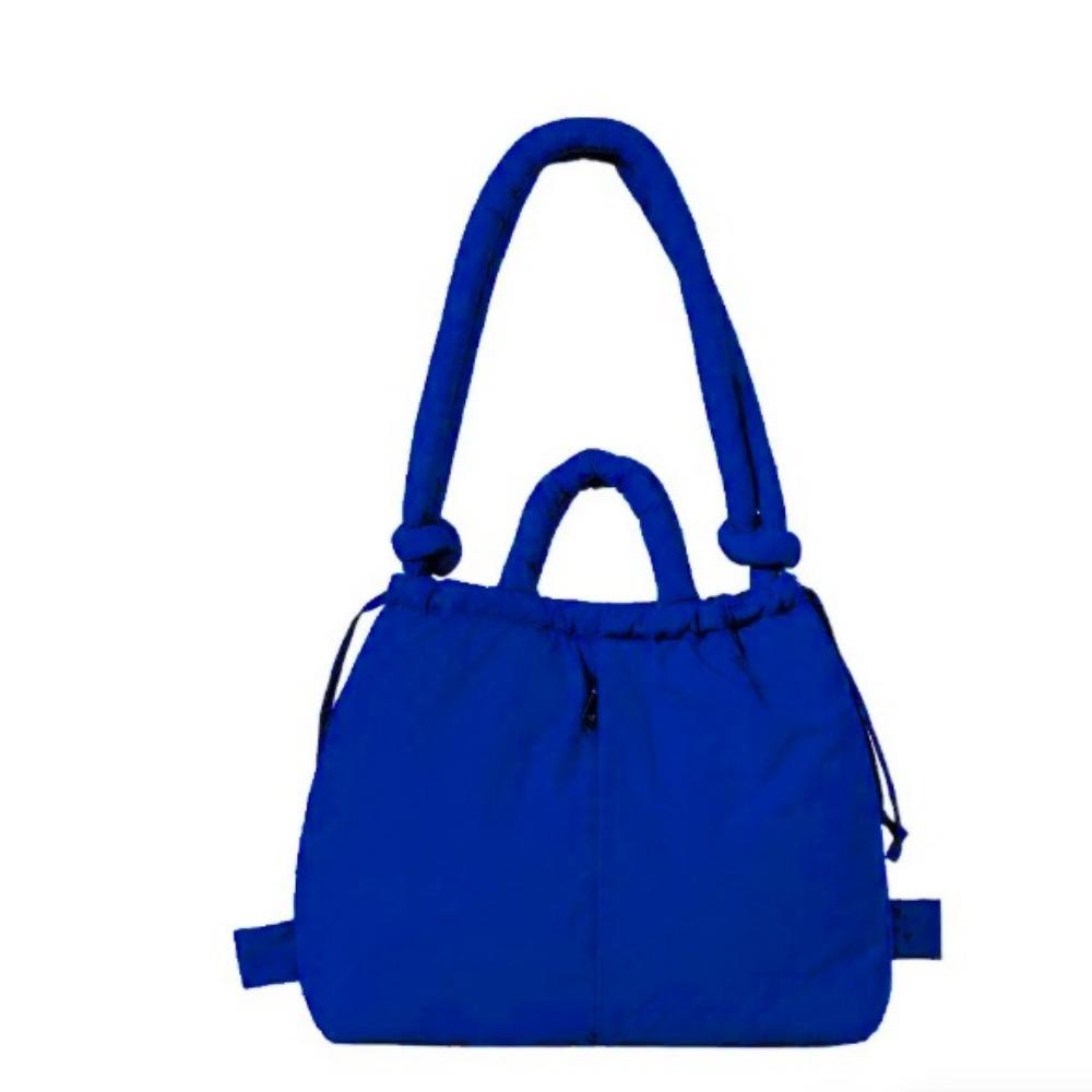 Casual Soft Nylon Padded Tote Bag Large Capacity Quilted Women's Handbags Puffy Lightweight Crossbody Bags Shopping