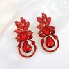 Fashion European Style Zircon Drop Earrings For Women Elegant Jewelry Gift