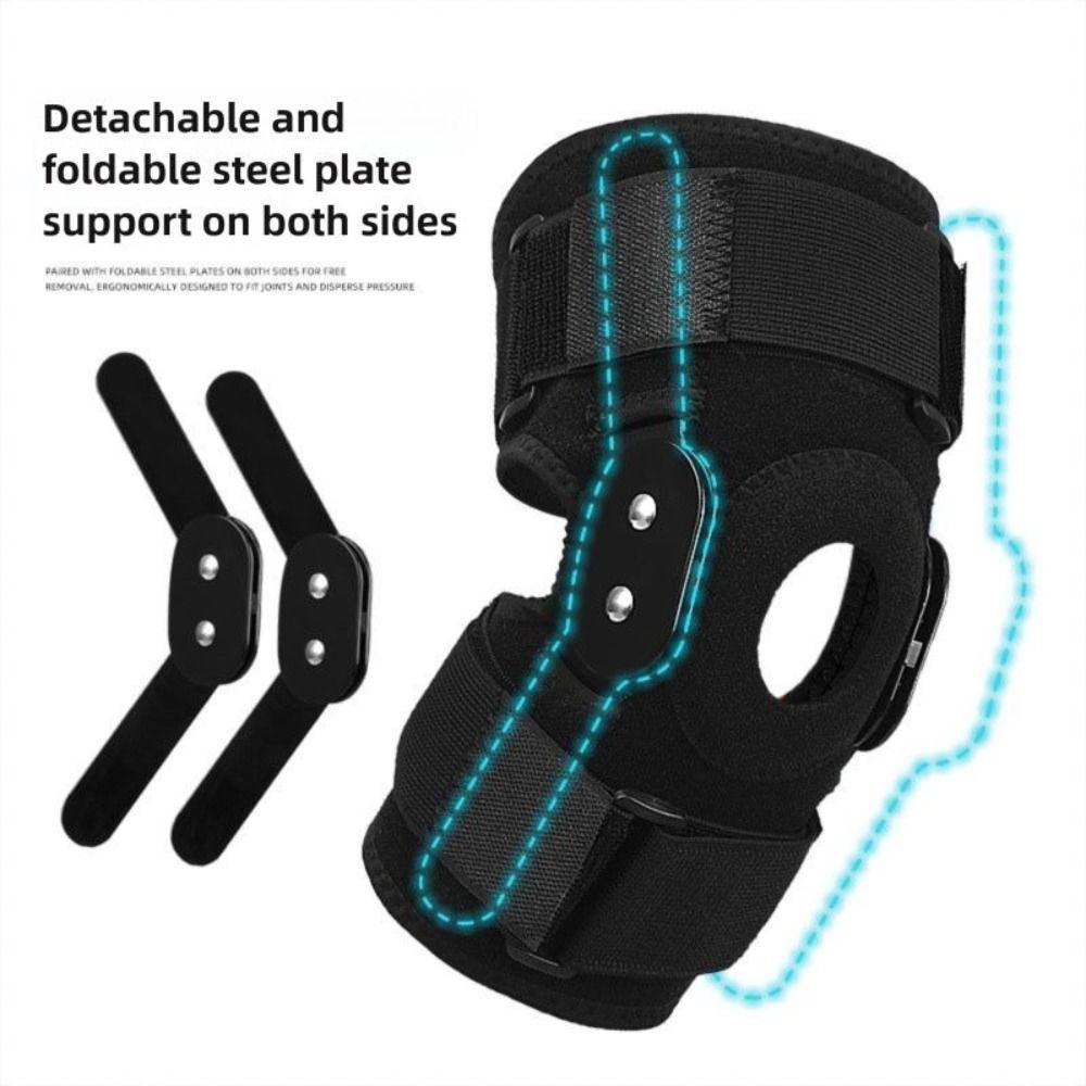 Breathable Knee Brace Adjustable Knee Support Wrap Hinged Knee Brace  for Patella Meniscus Tear