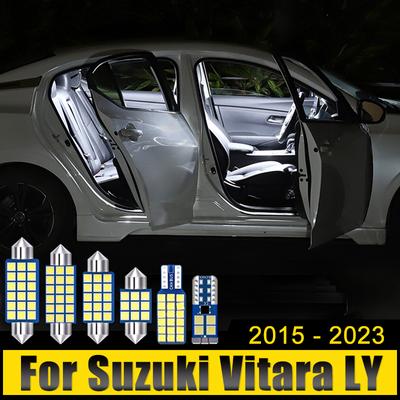 Для Suzuki Vitara LY 2015 2016 2017 2018 2019 2020 2021 2022 2023 5 шт. Автомобильные светодиодные лампы для салона, плафоны, аксессуары для освещения багажника