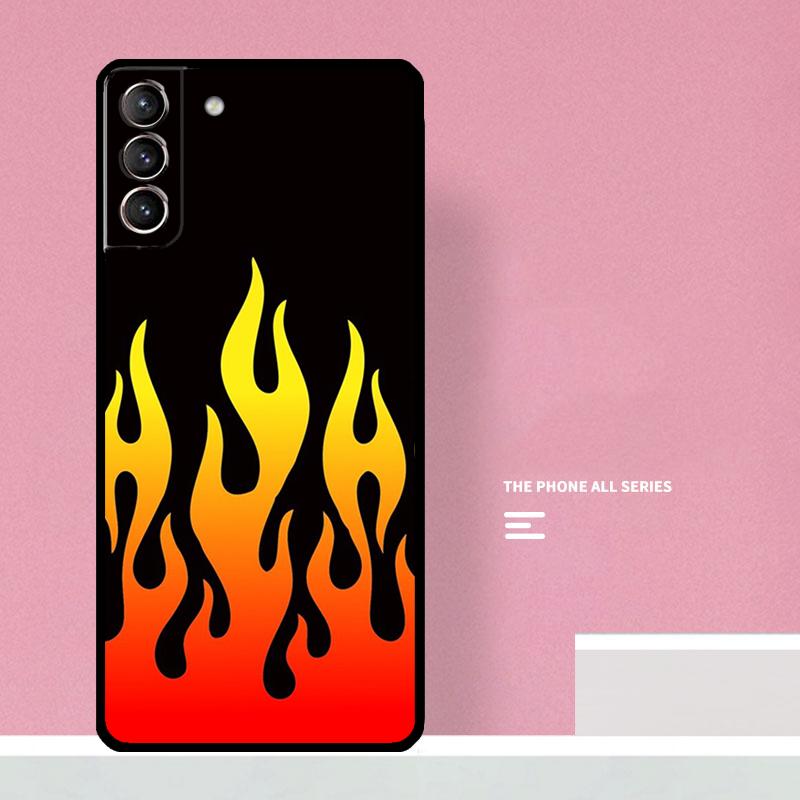 Синий Красный Огонь Огненный Чехол Для Телефона Для Samsung Galaxy S26 S23 Ultra S20 S21 S22 S24 S25 Plus S10 S25 FE Чехол Coque