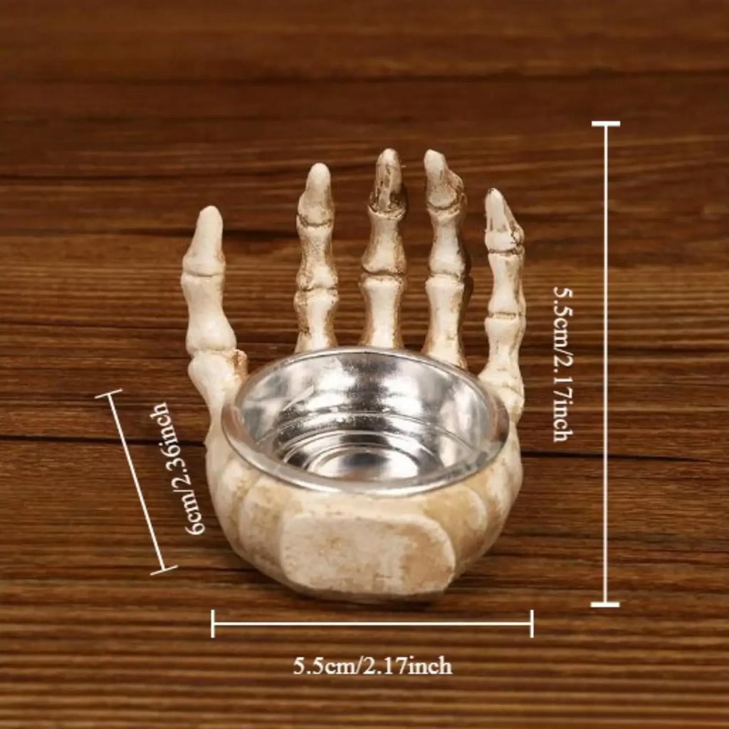 Смоляная фигурка черепа на Хэллоуин - Жуткое украшение для стола и прихожей, идеальный подарок на праздник