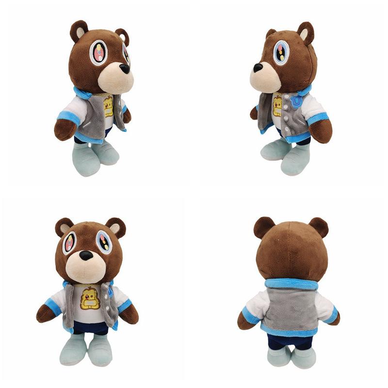 Kawaii Kanye Dropout Bear Teddy Bear Плюшевые игрушки Kanye West Graduation Soft Stuffed Home Room Decor Gift Birthday