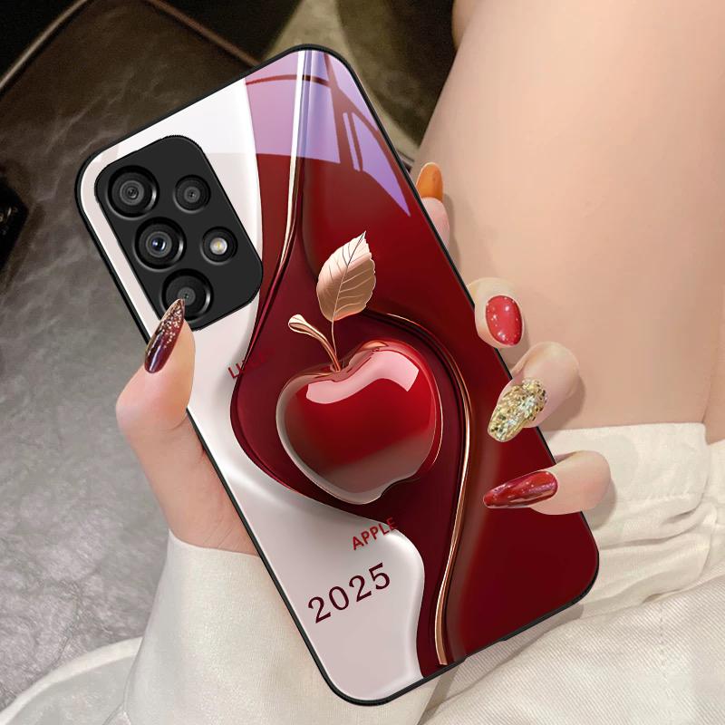 Картина маслом с яблоками для Samsung Galaxy S10 4G S20 11E 30 S21 21 22 S24 Fe Pro S23 S25 Ultra 5G S9 Чехол для телефона из закаленного стекла