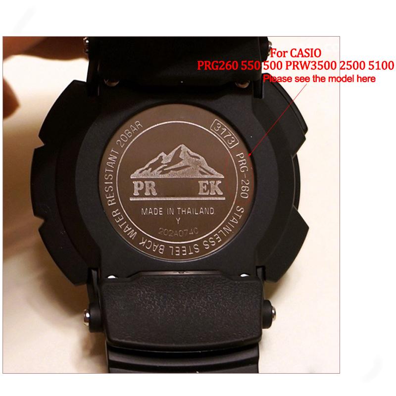 Аксессуары для часов Casio Protrek PRG 260 500 510 250 PRW-3500 2500 5100 Мужской ремешок Браслет Водонепроницаемый Смола Резина Ремешок для часов